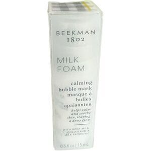 Brand New Beekman 1802 Milk Foam Calming Face Bubble Mask .5 fl oz 15 ml
